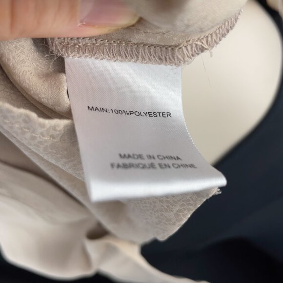 Women's Cream Button-Up Blouse - Picture 9 of 10